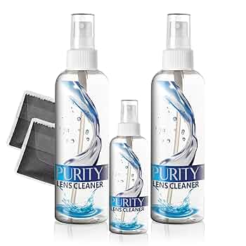 Amazon.com: Purity Eyeglass Lens Cleaner Kit - 2 x 8oz and 1